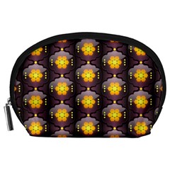 Pattern Background Yellow Bright Accessory Pouch (large)