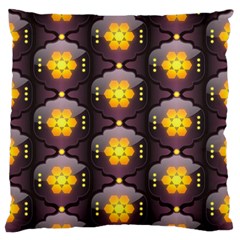 Pattern Background Yellow Bright Standard Flano Cushion Case (one Side) by HermanTelo