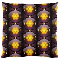 Pattern Background Yellow Bright Large Flano Cushion Case (one Side)