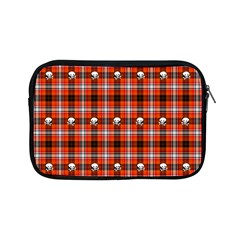 Plaid Pattern Red Squares Skull Apple Ipad Mini Zipper Cases by HermanTelo