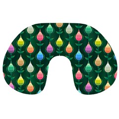 Tulips Seamless Pattern Background Travel Neck Pillows