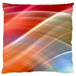 Wave Background Pattern Abstract Large Flano Cushion Case (Two Sides) Front