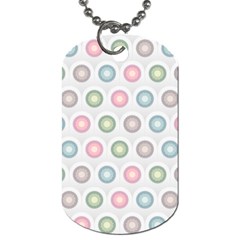 Seamless Pattern Pastels Background Pink Dog Tag (two Sides) by HermanTelo