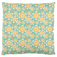 Seamless Pattern Floral Pastels Large Flano Cushion Case (one Side)