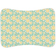 Seamless Pattern Floral Pastels Velour Seat Head Rest Cushion by HermanTelo