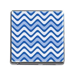 Waves Wavy Lines Memory Card Reader (square 5 Slot) by HermanTelo