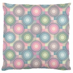 Seamless Pattern Pastels Background Large Flano Cushion Case (two Sides)