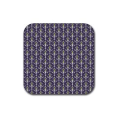 Seamless Pattern Background Fleu Rubber Coaster (square)  by HermanTelo