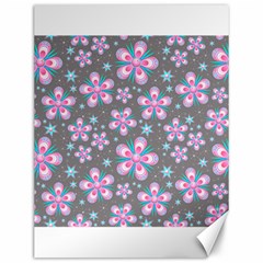 Seamless Pattern Flowers Pink Canvas 12  X 16  by HermanTelo