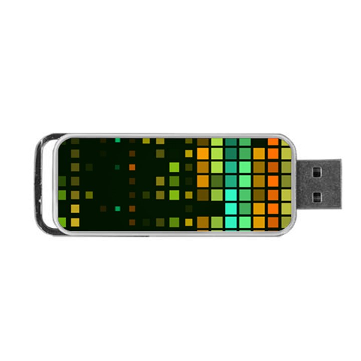 Abstract Plaid Portable USB Flash (Two Sides)