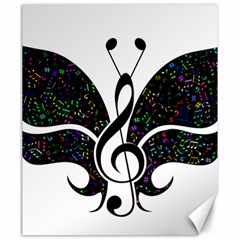 Butterfly Music Animal Audio Bass Canvas 20  X 24  by HermanTelo