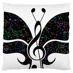 Butterfly Music Animal Audio Bass Standard Flano Cushion Case (two Sides)