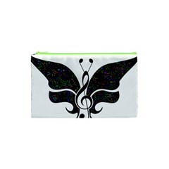 Butterfly Music Animal Audio Bass Cosmetic Bag (xs) by HermanTelo