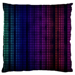 Abstract Background Plaid Large Flano Cushion Case (one Side)