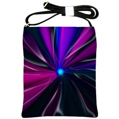 Abstract Background Lightning Shoulder Sling Bag by HermanTelo