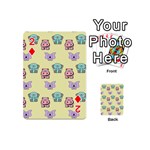 Animals Pastel Children Colorful Playing Cards Double Sided (Mini) Front - Diamond2