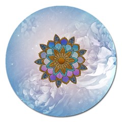 Wonderful Mandala Magnet 5  (round) by FantasyWorld7