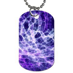 Abstract Background Space Dog Tag (two Sides) by HermanTelo