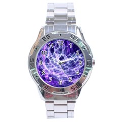 Abstract Background Space Stainless Steel Analogue Watch by HermanTelo