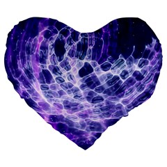 Abstract Background Space Large 19  Premium Heart Shape Cushions