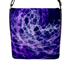 Abstract Background Space Flap Closure Messenger Bag (l)