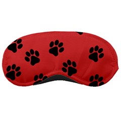 Paw Prints Background Animal Sleeping Masks by HermanTelo