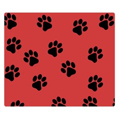 Paw Prints Background Animal Double Sided Flano Blanket (small) 