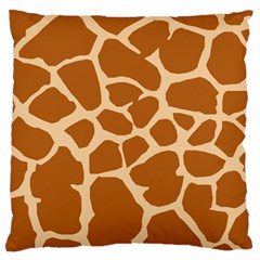 Giraffe Skin Pattern Standard Flano Cushion Case (two Sides) by HermanTelo