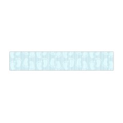 Footprints Pattern Paper Scrapbooking Blue Flano Scarf (mini)