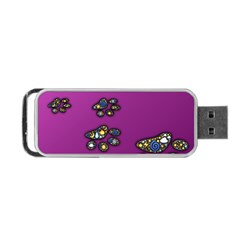 Footprints Paw Animal Track Foot Portable Usb Flash (two Sides) by HermanTelo