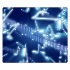 Music Sound Musical Love Melody Double Sided Flano Blanket (small) 