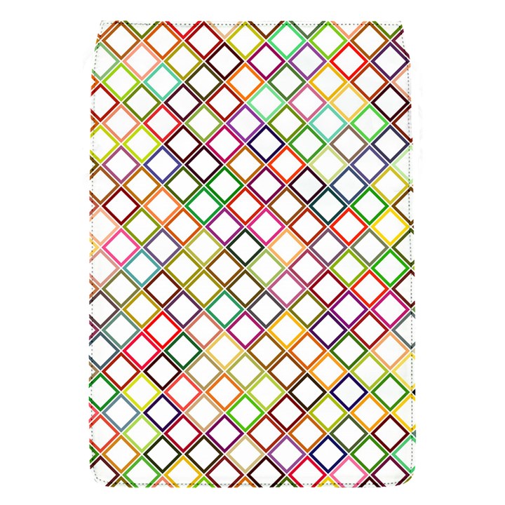 Grid Colorful Multicolored Square Removable Flap Cover (S)