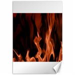 Smoke Flame Abstract Orange Red Canvas 12  x 18  11.88 x17.36  Canvas - 1