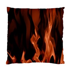 Smoke Flame Abstract Orange Red Standard Cushion Case (two Sides) by HermanTelo