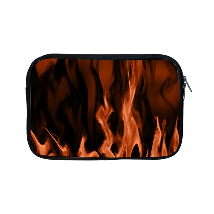 Smoke Flame Abstract Orange Red Apple iPad Mini Zipper Cases