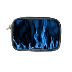 Smoke Flame Abstract Blue Coin Purse by HermanTelo