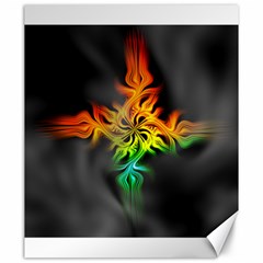 Smoke Rainbow Abstract Fractal Canvas 20  X 24  by HermanTelo