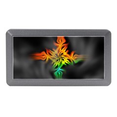 Smoke Rainbow Abstract Fractal Memory Card Reader (mini) by HermanTelo