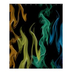 Smoke Rainbow Colors Colorful Fire Shower Curtain 60  x 72  (Medium) 