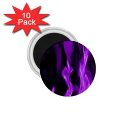 Smoke Flame Abstract Purple 1 75  Magnets (10 Pack)  by HermanTelo