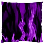 Smoke Flame Abstract Purple Standard Flano Cushion Case (Two Sides) Front