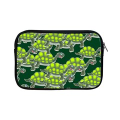 Seamless Turtle Green Apple Ipad Mini Zipper Cases by HermanTelo