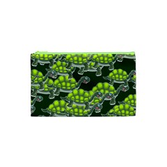 Seamless Turtle Green Cosmetic Bag (xs)