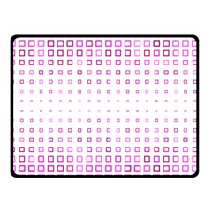 Square Pink Pattern Decoration Double Sided Fleece Blanket (small) 