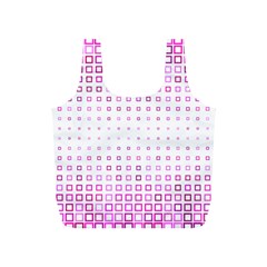Square Pink Pattern Decoration Full Print Recycle Bag (s)