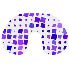 Square Purple Angular Sizes Travel Neck Pillows