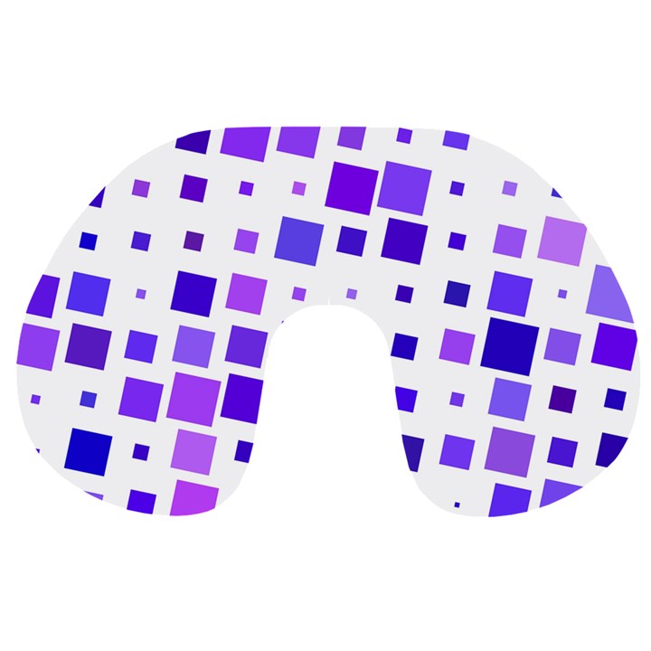 Square Purple Angular Sizes Travel Neck Pillows