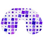 Square Purple Angular Sizes Travel Neck Pillows Back