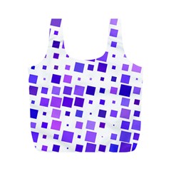 Square Purple Angular Sizes Full Print Recycle Bag (m)
