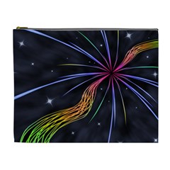 Stars Space Firework Burst Light Cosmetic Bag (xl) by HermanTelo